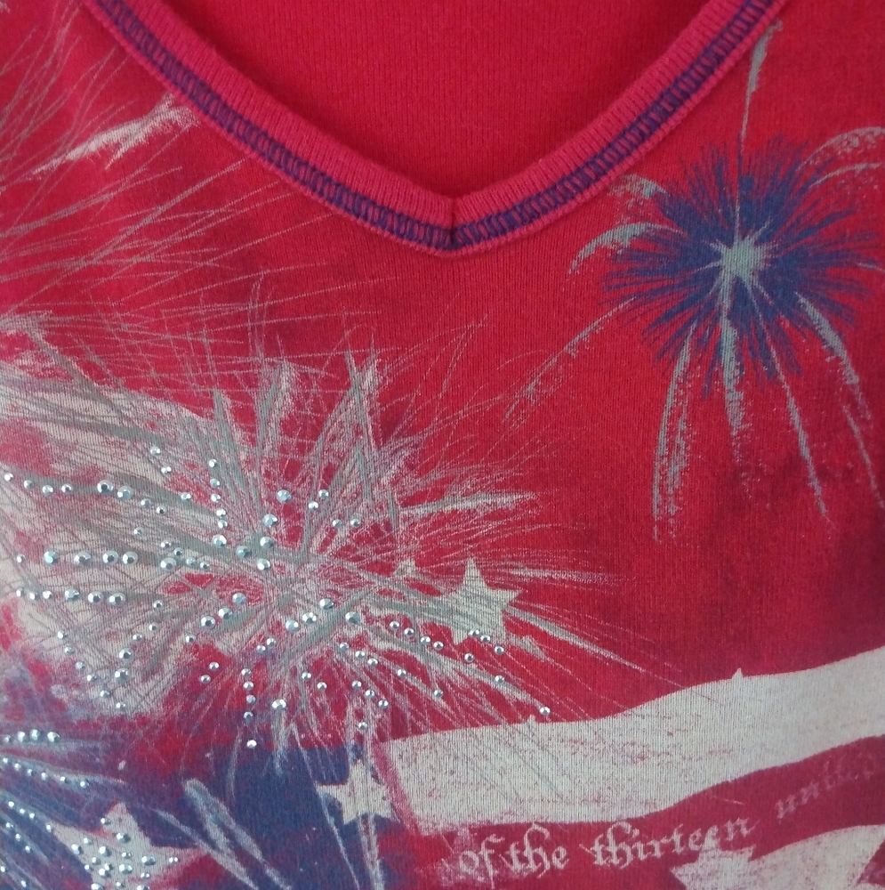 Blue Canyon Clothing Red/Blue Patrotic Tee - Picture 3 of 11